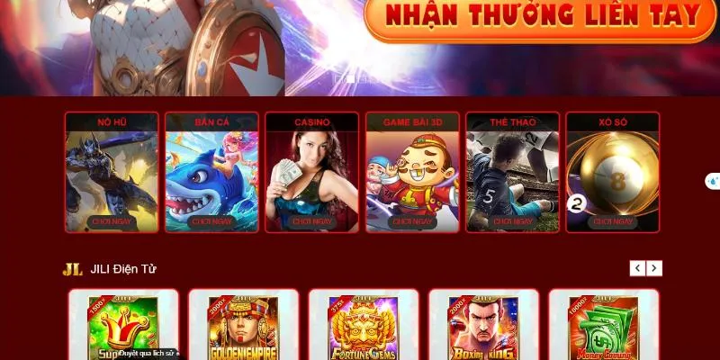 Ưu đãi chỉ áp dụng cho 3 game bắn cá, nổ hũ và game bài